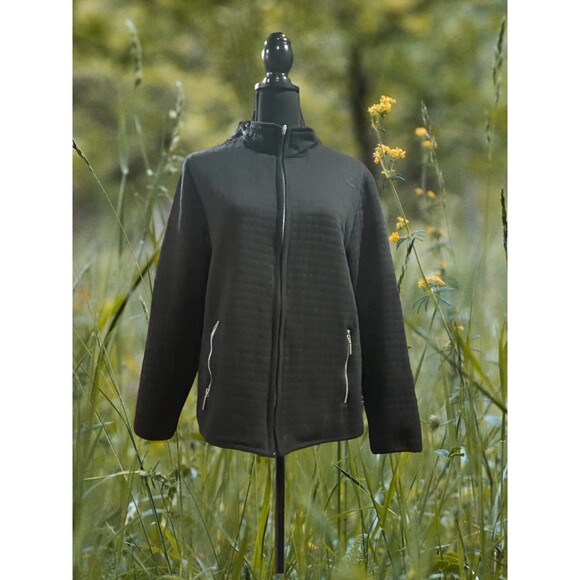 Karen Scott Black Sport lightweight Jacket, Size L - Picture 1 of 11